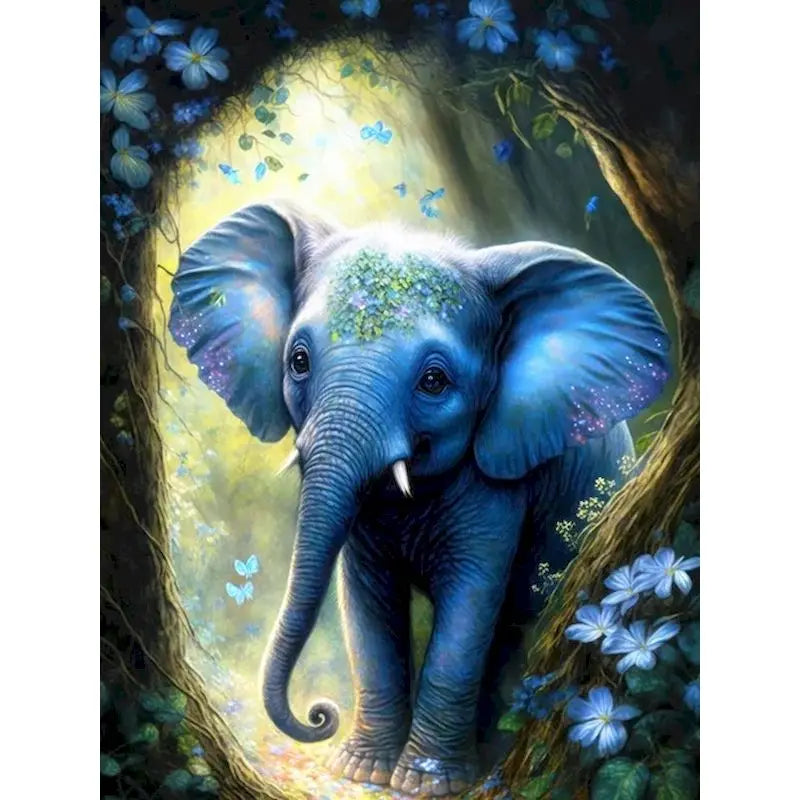 Peinture par numéro éléphant