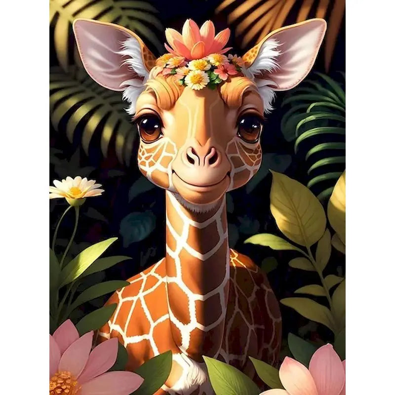 Peinture par numéro girafe