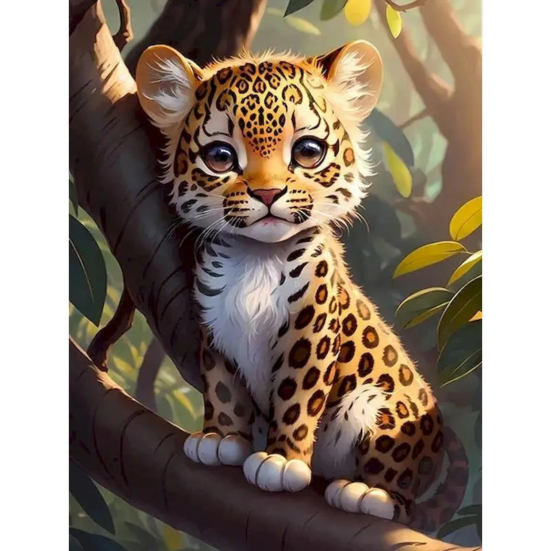 Peinture par numéro leopard