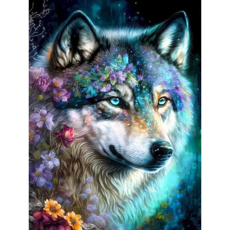 Peinture par numéro loup