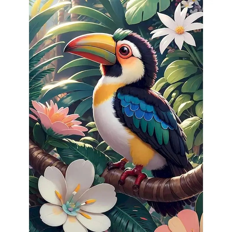 Peinture par numéro toucan