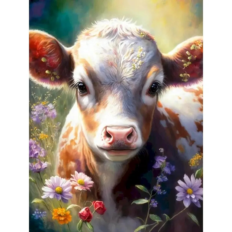 Peinture par numéro vache