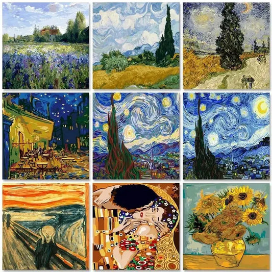Peinture par numéro Tableaux Célèbres - Kit complet Colori'Num